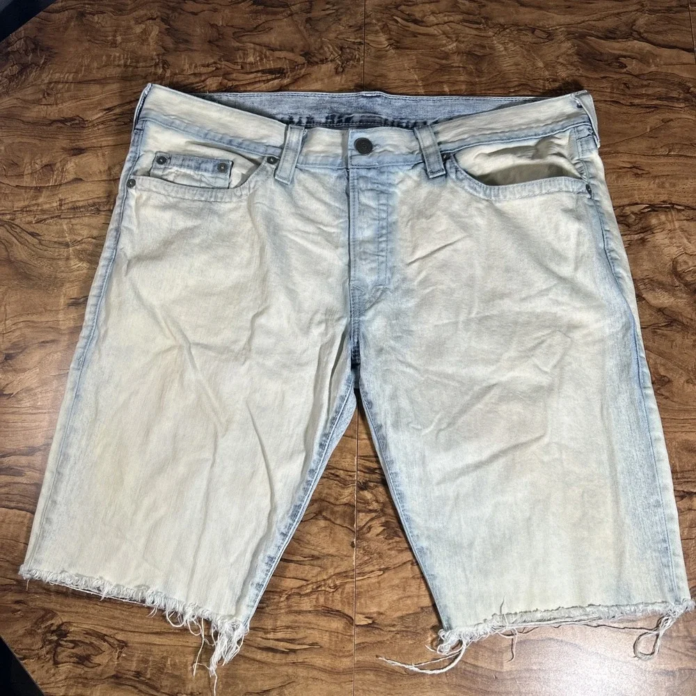 Vintage True Religion Shorts Men's 42 Acid Wash 13